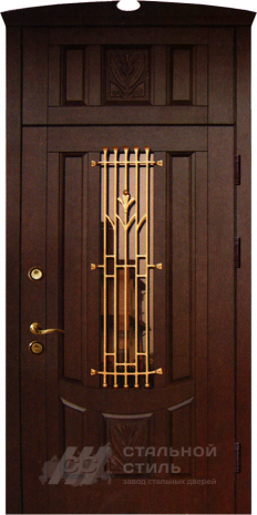 Дверь «Парадная дверь №351» c отделкой Массив дуба